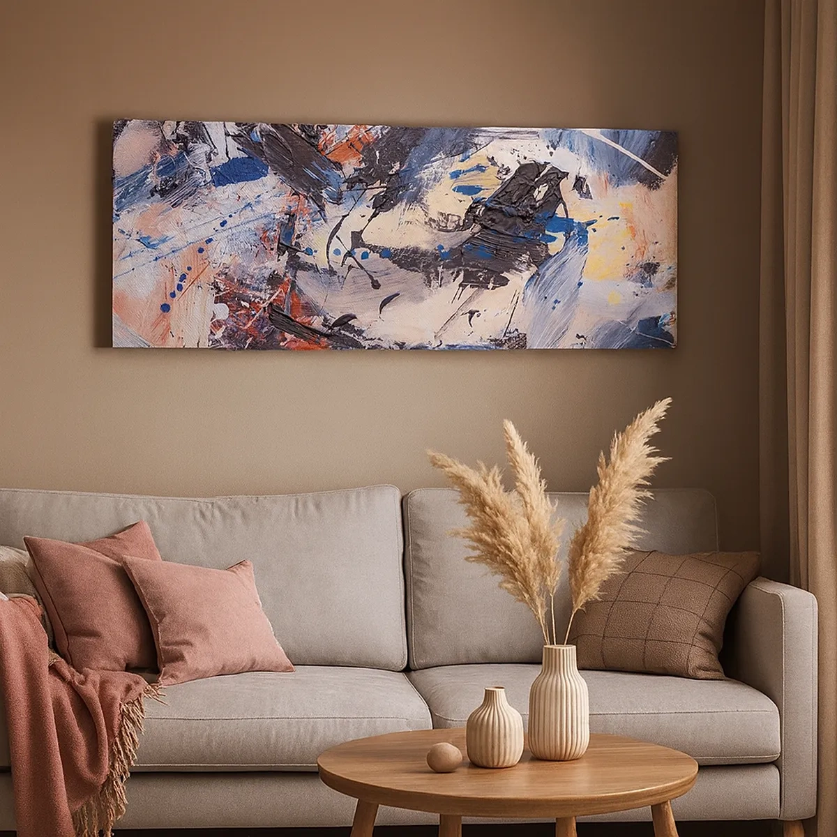 Impression sur toile - Image sur toile - La danse folle de l'abstrait - 30x30 cm