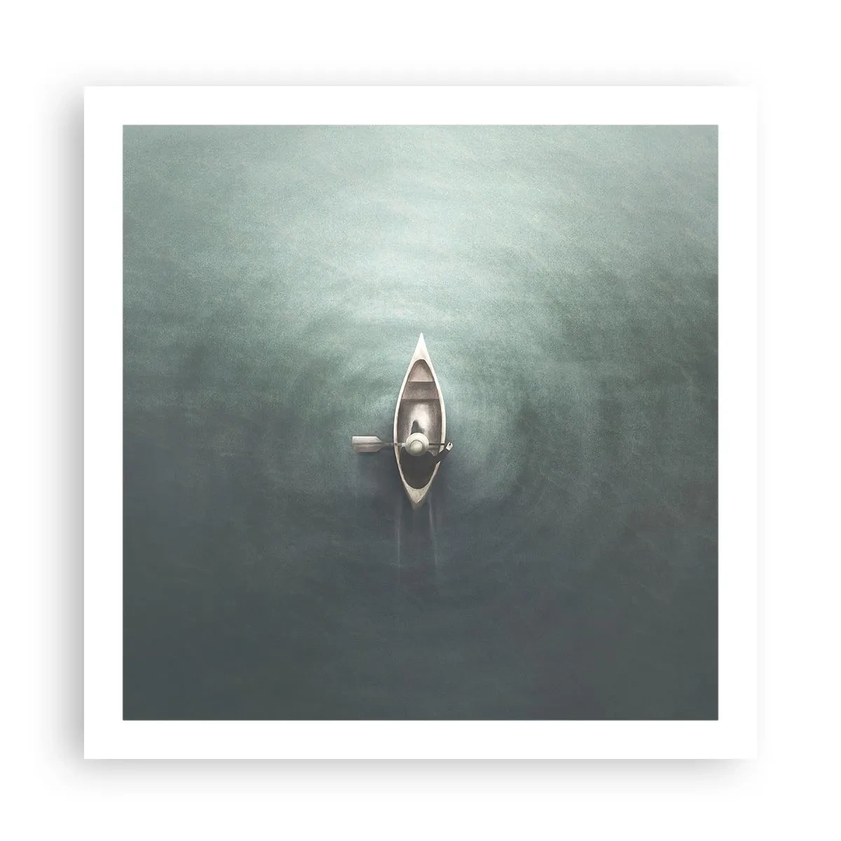 Affiche - Poster - À travers le lac de la lune - 60x60 cm