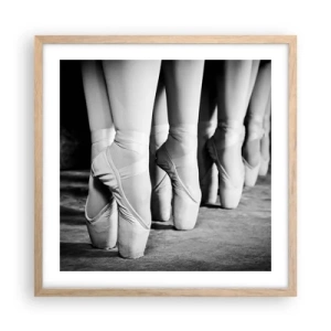Affiche dans un chêne clair - Poster - Ensemble, simple - 50x50 cm