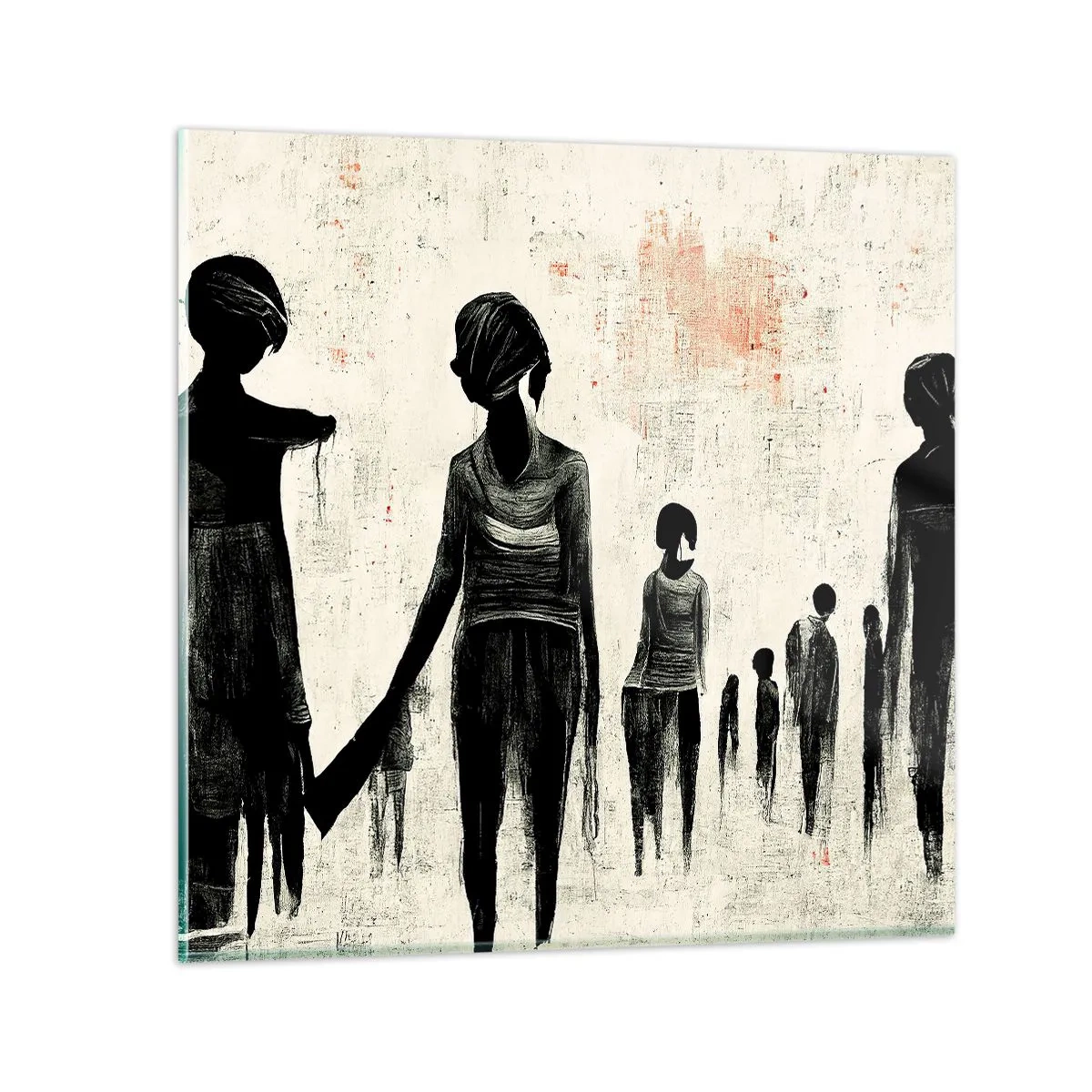 Impression sur verre - Image sur verre - Contre la solitude - 40x40 cm