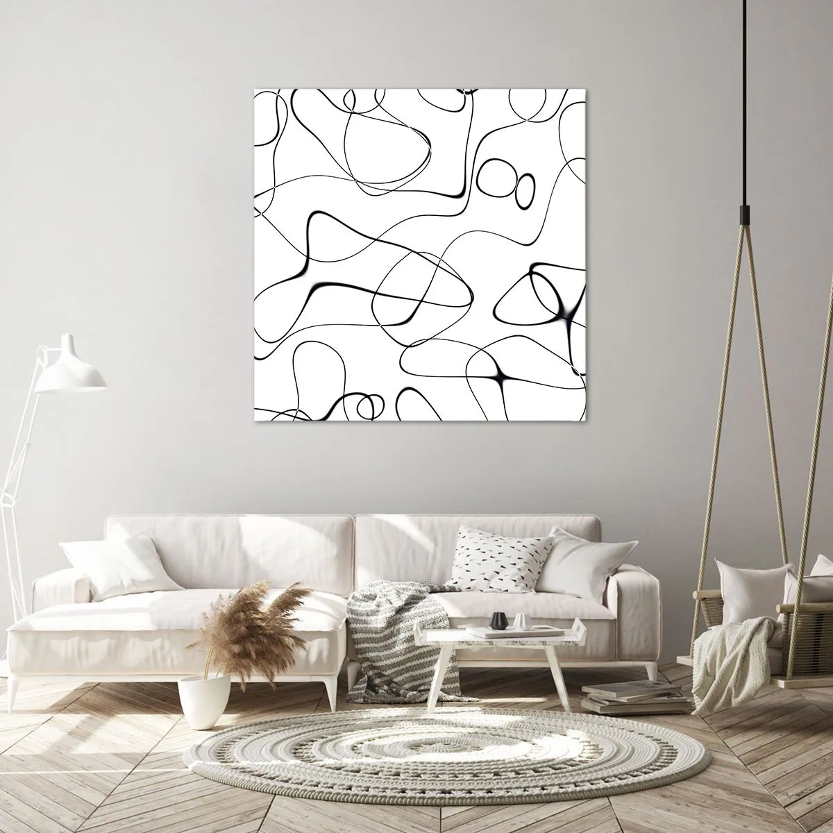 Impression sur toile - Image sur toile - Le chemin de la vie, les voies du hasard - 60x60 cm