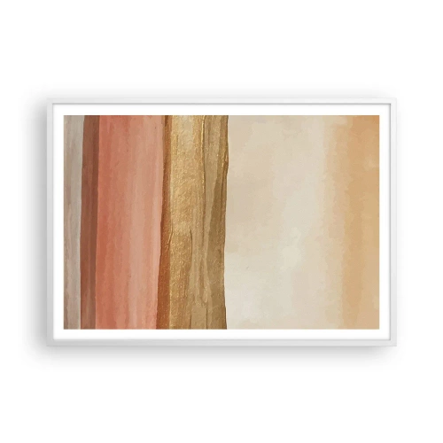 Affiche dans un cadre blanc - Poster - Composition verticale - 100x70 cm