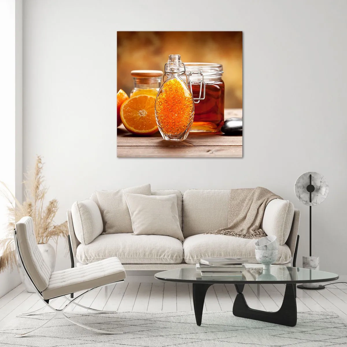 Impression sur verre - Image sur verre - Saveurs et arômes ensoleillés - 70x70 cm