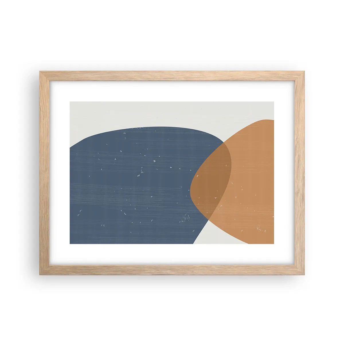 Affiche dans un chêne clair - Poster - Ovales et influences - 40x30 cm