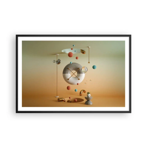 Affiche dans un cadre noir - Poster - Tout peut arriver - 91x61 cm