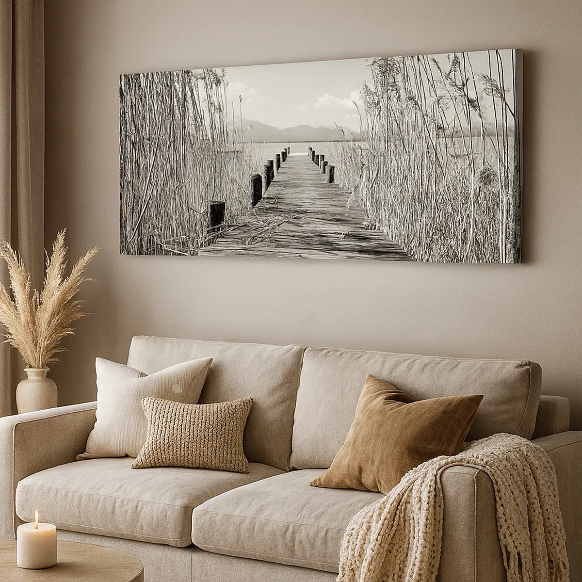 Impression sur toile - Image sur toile - Dans le calme de l'herbe - 30x30 cm