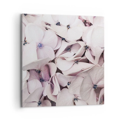 Impression sur toile - Image sur toile - Dans un flot de fleurs - 50x50 cm