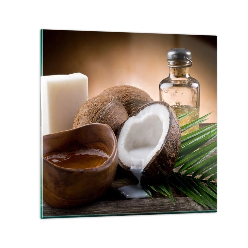Impression sur verre - Image sur verre - Santé des îles tropicales - 40x40 cm