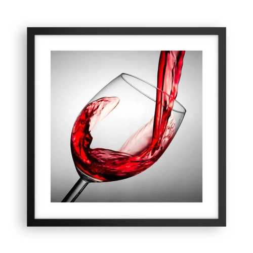 Affiche dans un cadre noir - Poster - Nuance - mouvement - son - 40x40 cm
