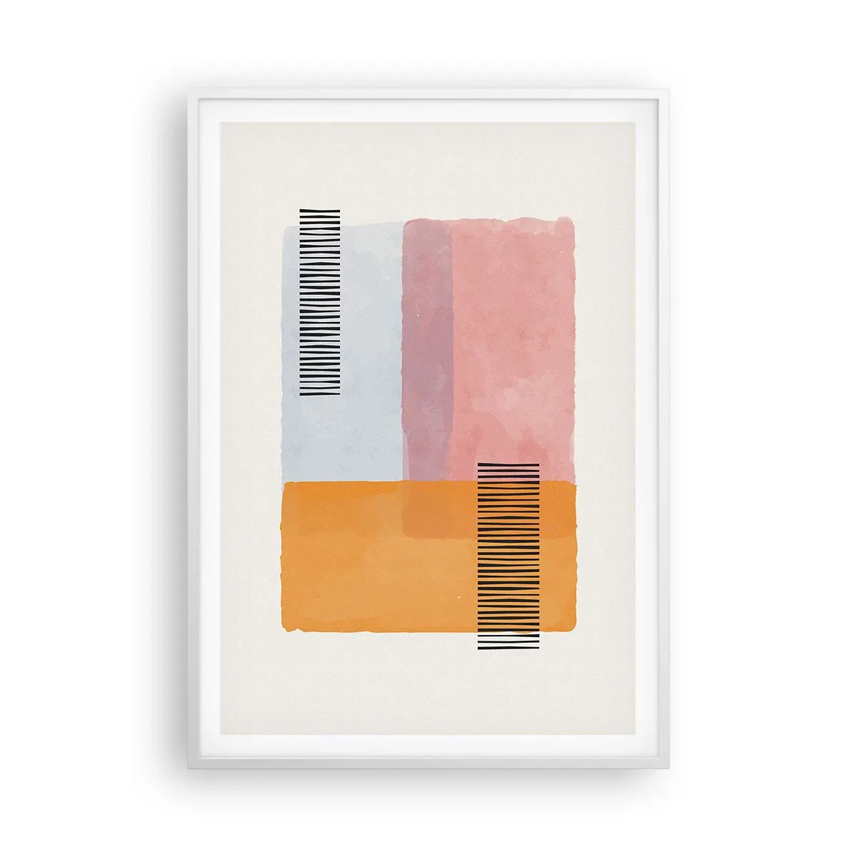 Affiche dans un cadre blanc - Poster - D'un coin à l'autre - 70x100 cm