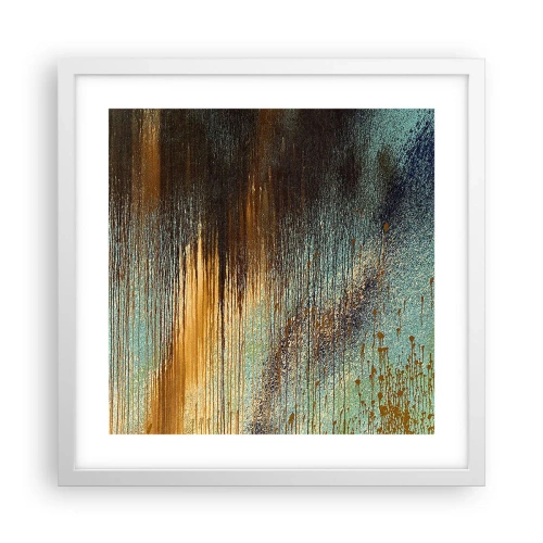 Affiche dans un cadre blanc - Poster - Une composition de couleirs non fortuite - 40x40 cm