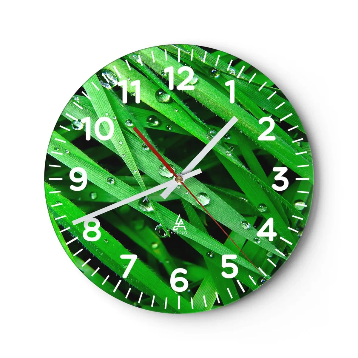 Horloge murale - Pendule murale - Jouez dans le vert - 30x30 cm