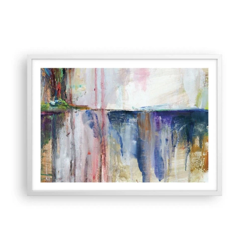 Affiche dans un cadre blanc - Poster - Impressions et associations colorées - 70x50 cm