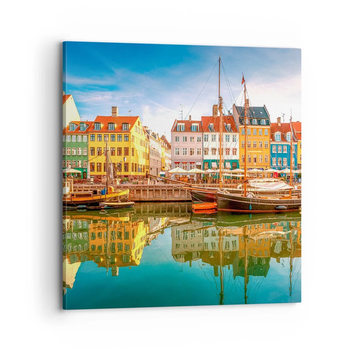 Impression sur toile - Image sur toile - Aussi lisse qu'un miroir au-dessus de l'eau - 70x70 cm