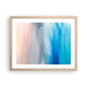 Affiche dans un chêne clair - Poster - Éléments : air - 50x40 cm