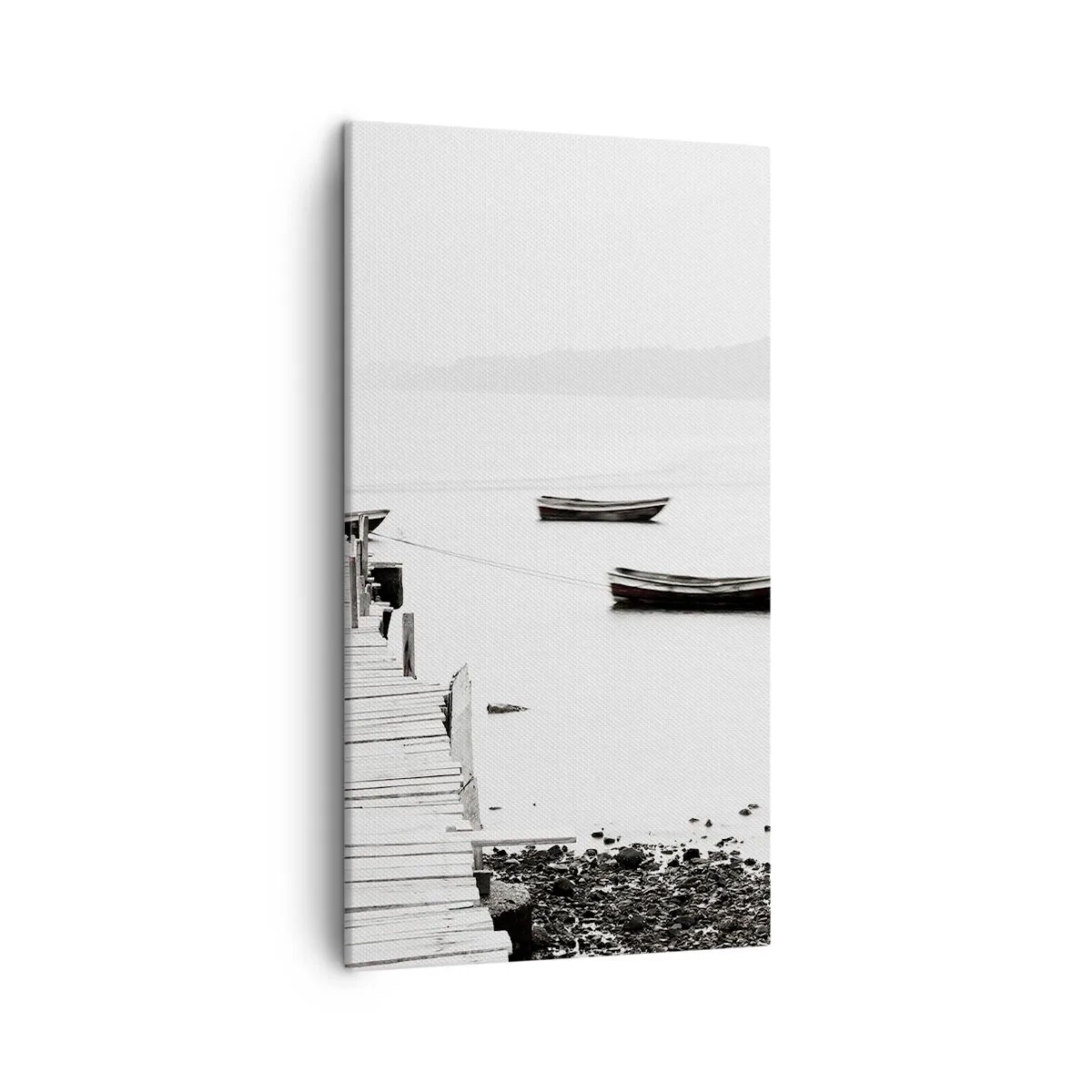 Impression sur toile - Image sur toile - Calme et propre au bord de l'eau - 45x80 cm