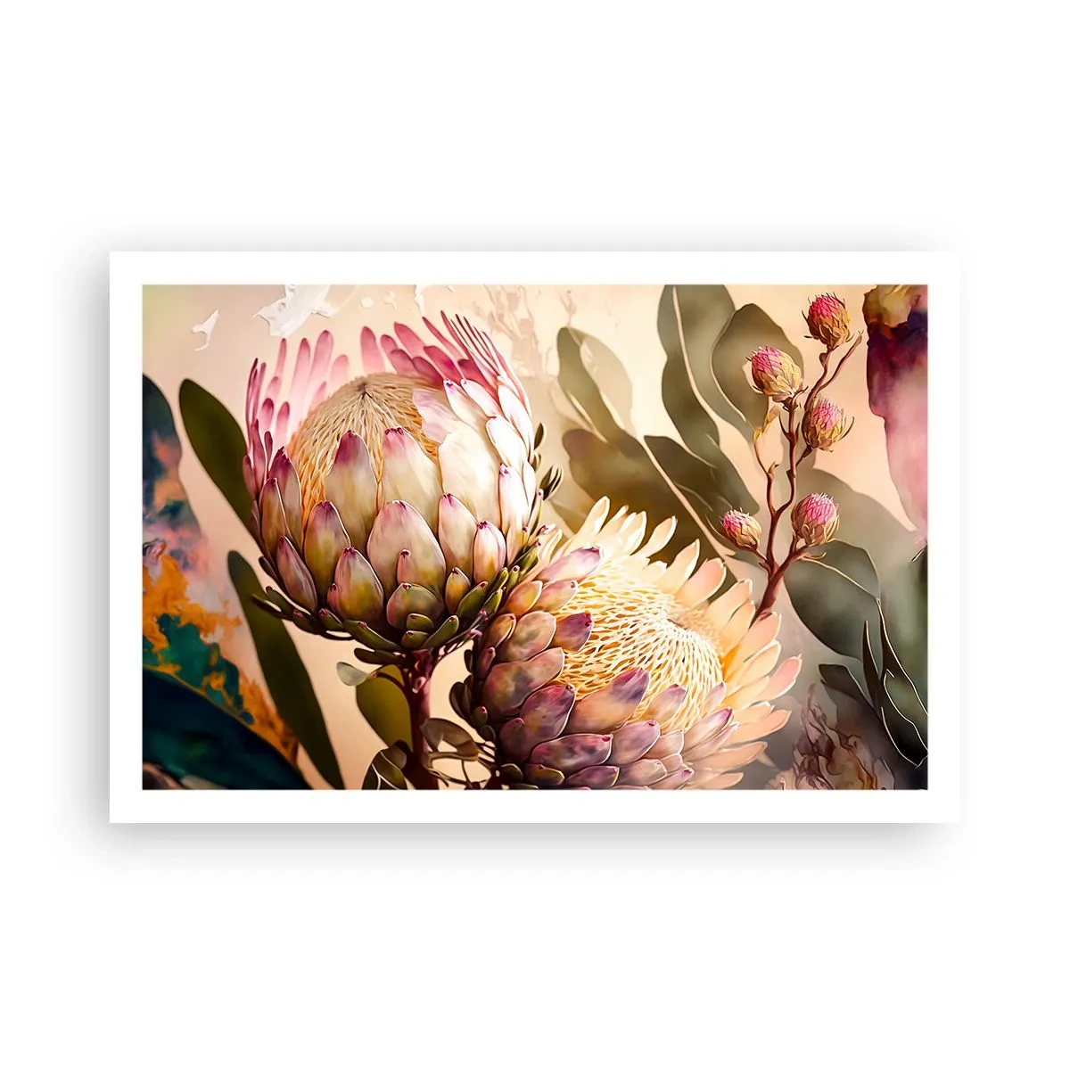 Affiche - Poster - Tendrement embrassé - 91x61 cm