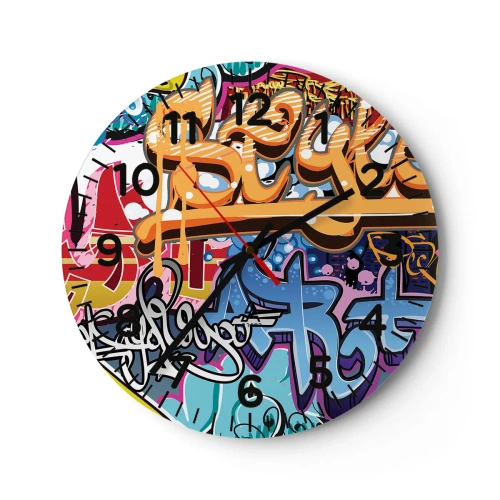 Horloge murale - Pendule murale - Fresques, fresques, fresques… - 40x40 cm