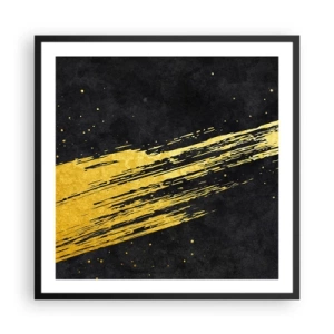 Affiche dans un cadre noir - Poster - Sautez dans l'hyperespace - 60x60 cm