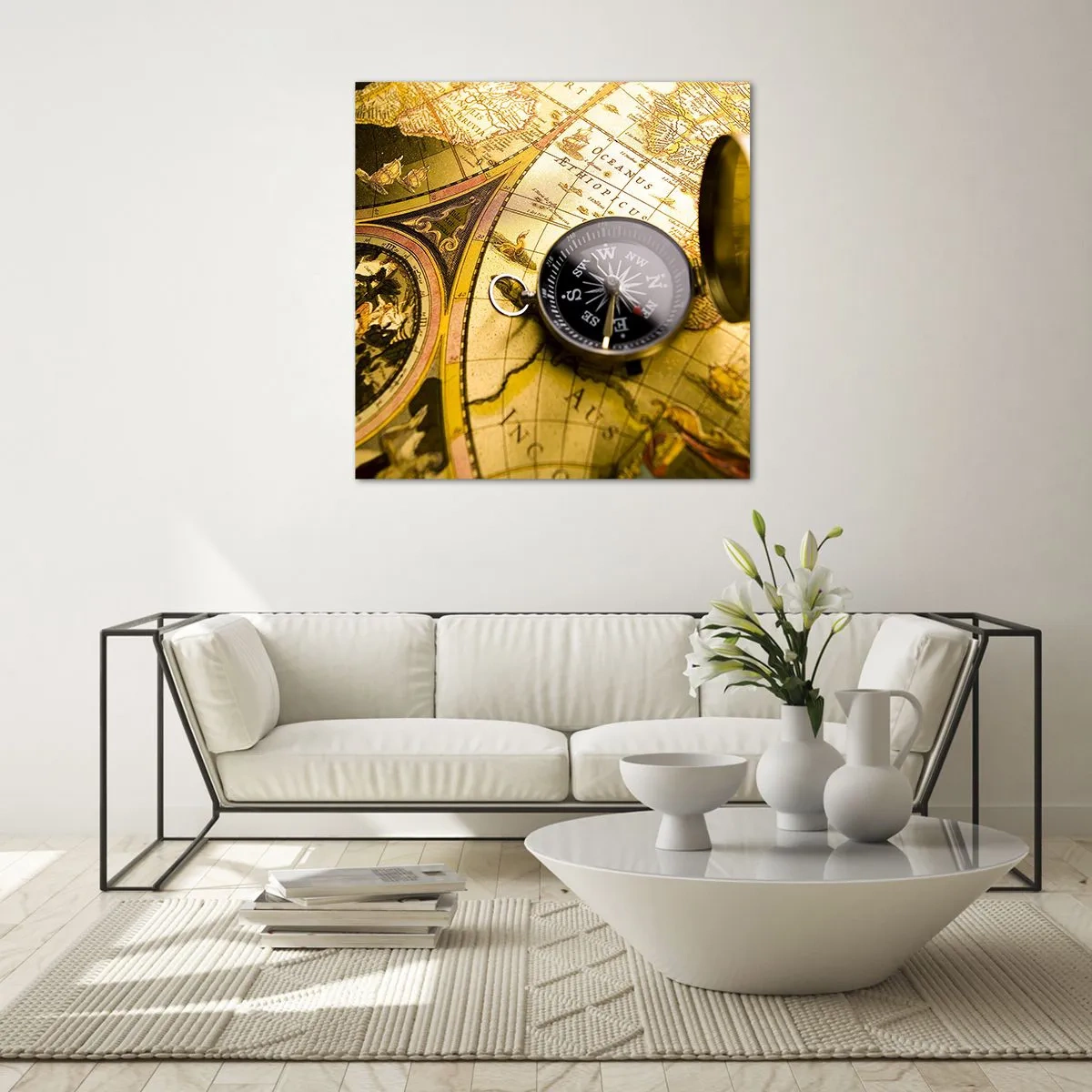 Impression sur verre - Image sur verre - Ou peut-être jusqu'au bout du monde ? - 50x50 cm