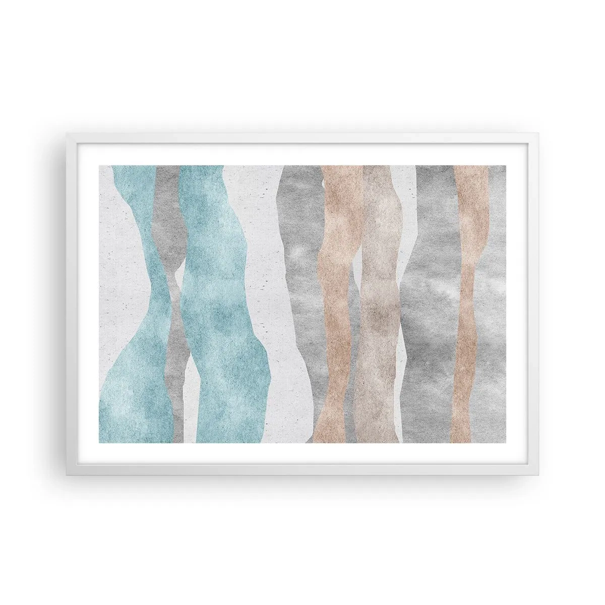 Affiche dans un cadre blanc - Poster - Une étude de proximité - 70x50 cm