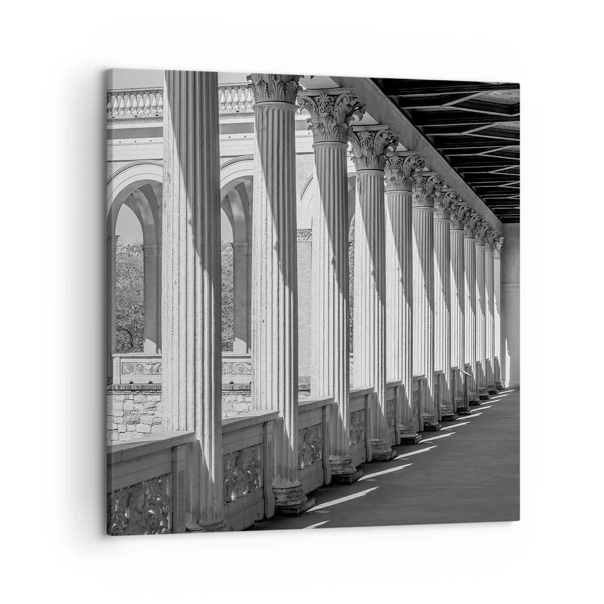 Impression sur toile - Image sur toile - Arcade ensoleillée - 50x50 cm
