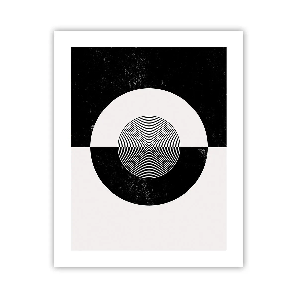 Affiche - Poster - Harmonie de noir et blanc - 40x50 cm