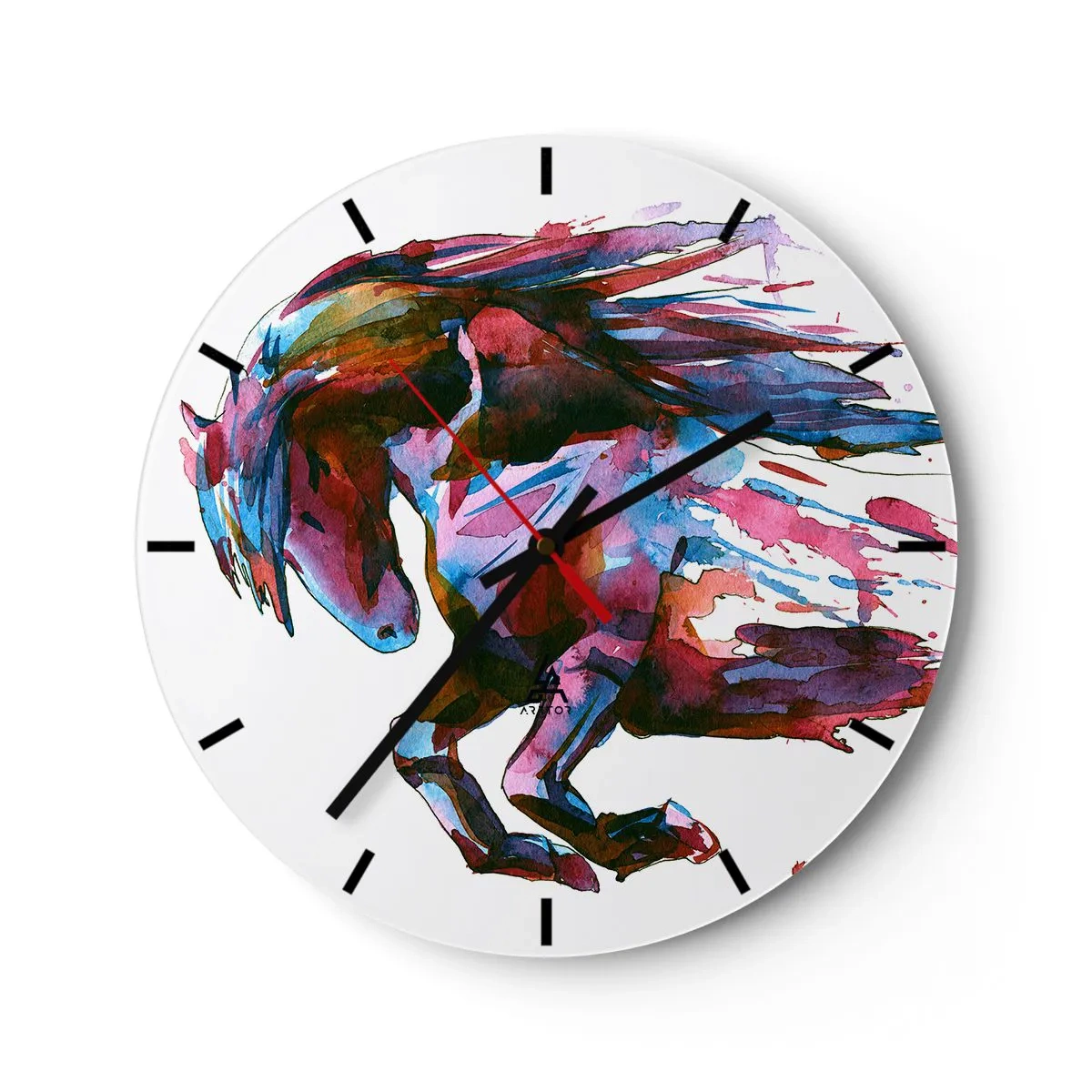Horloge murale - Pendule murale - Dans le ravissement - 40x40 cm