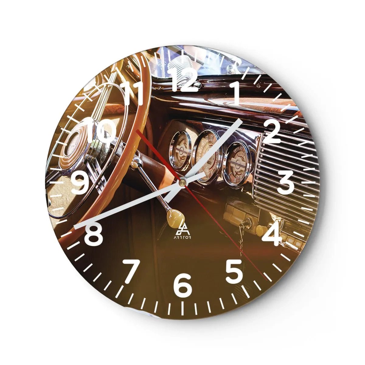 Horloge murale - Pendule murale - Souffle de luxe venu du passé - 40x40 cm