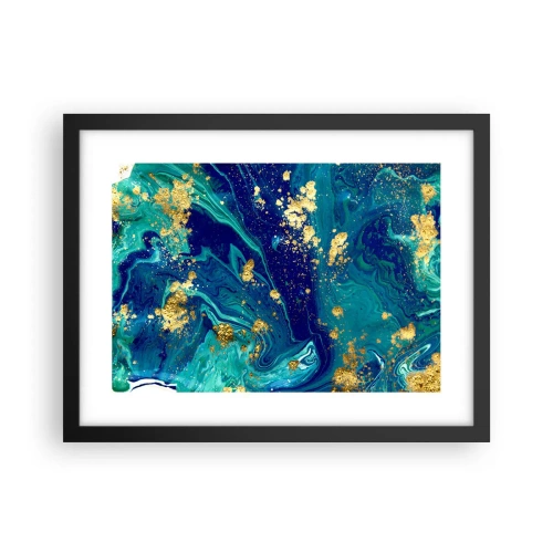 Affiche dans un cadre noir - Poster - Les pétales du soleil - 40x30 cm