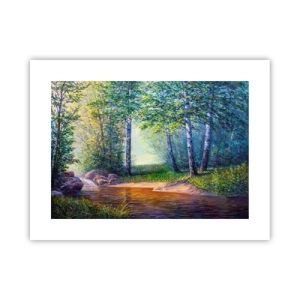 Affiche - Poster - Paysage idyllique - 40x30 cm