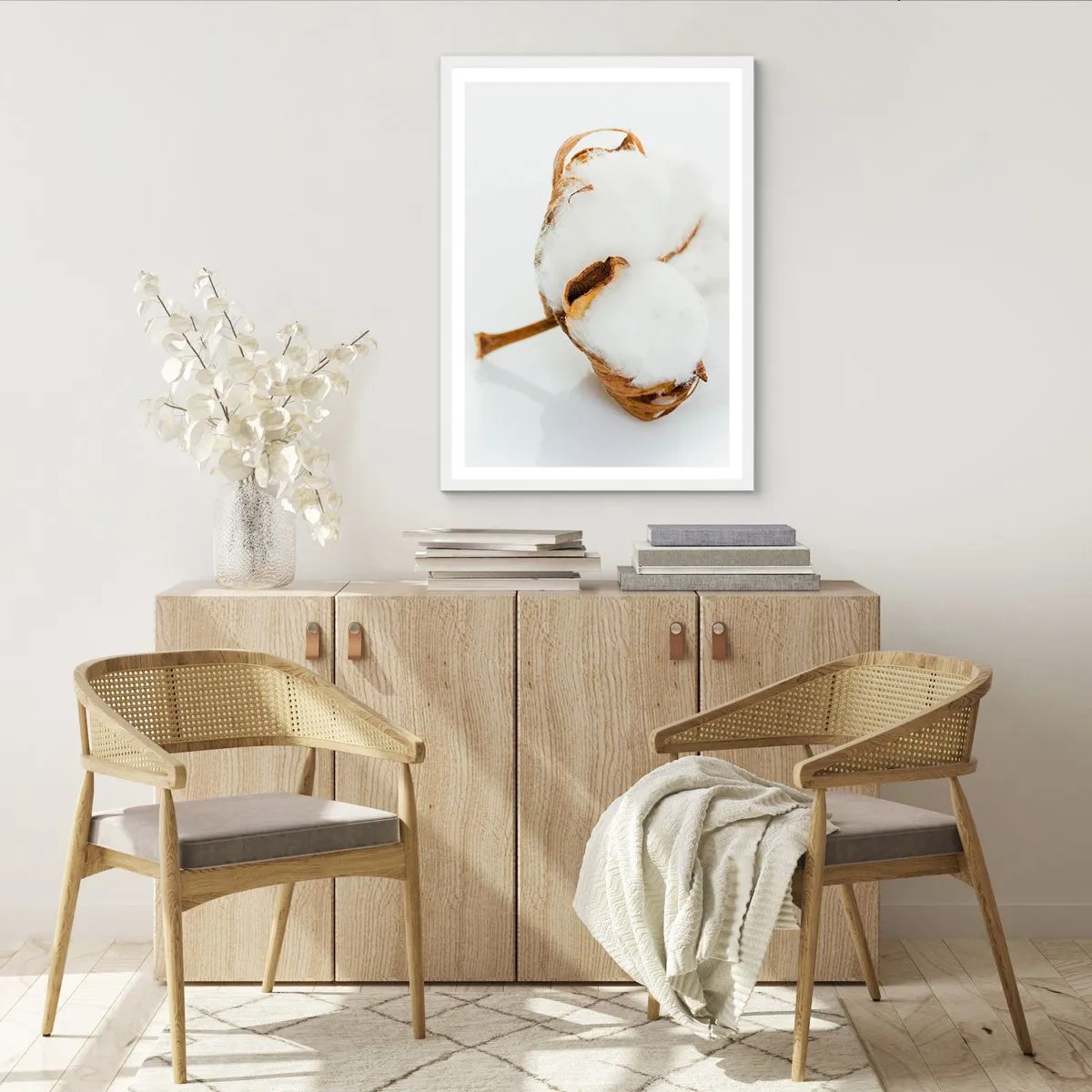 Affiche dans un cadre blanc - Poster - Doux par nature - 70x100 cm