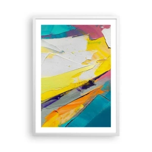Affiche dans un cadre blanc - Poster - Anatomie du monde - 50x70 cm