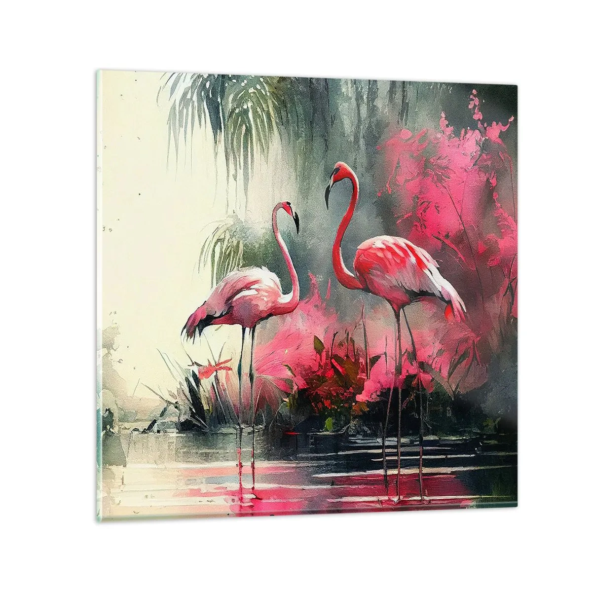 Impression sur verre - Image sur verre - Une leçon de grâce naturelle - 50x50 cm