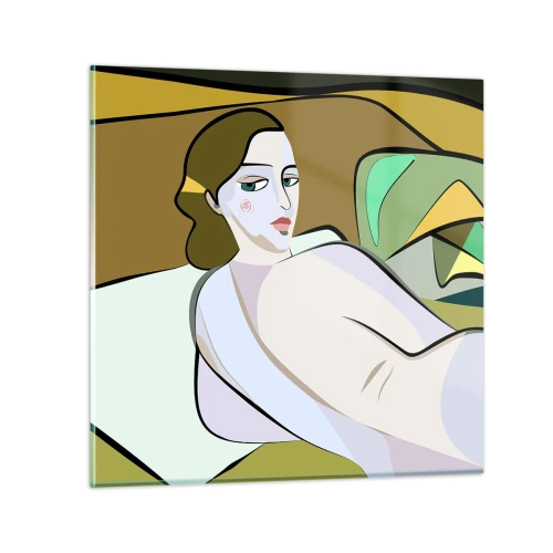 Impression sur verre - Image sur verre - Portrait intime - 50x50 cm