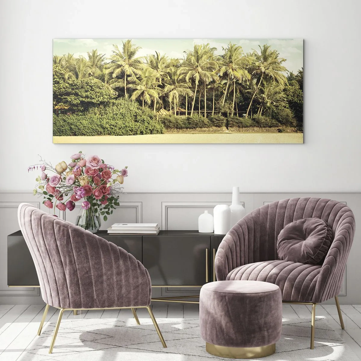 Impression sur verre - Image sur verre - Peut-être ici? - 90x30 cm