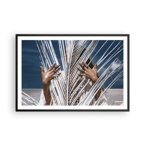 Affiche dans un cadre noir - Poster - Fille de chaman ? - 91x61 cm