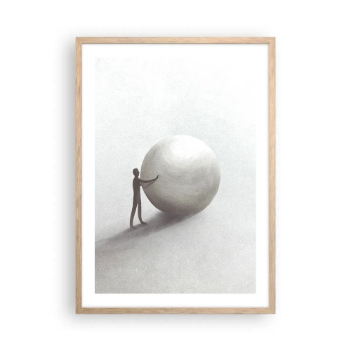 Affiche dans un chêne clair - Poster - Jeu de la vie - 50x70 cm