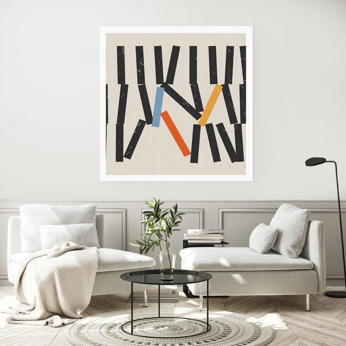Affiche - Poster - Dominos – composition - 50x50 cm