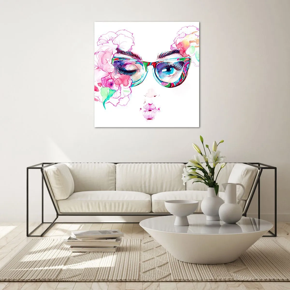 Impression sur verre - Image sur verre - Une promesse tentante - 30x30 cm