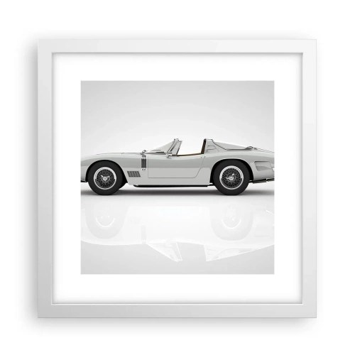 Affiche dans un cadre blanc - Poster - Promesse de plaisir - 30x30 cm