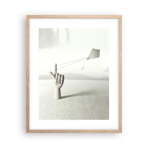 Affiche dans un chêne clair - Poster - Épreuve de force - 40x50 cm