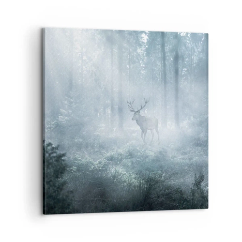 Impression sur toile - Image sur toile - Visite matinale du domaine - 60x60 cm