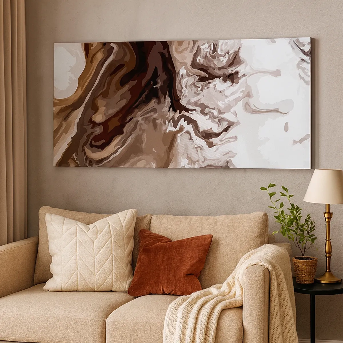 Impression sur toile - Image sur toile - Contraste de couleur - 30x30 cm