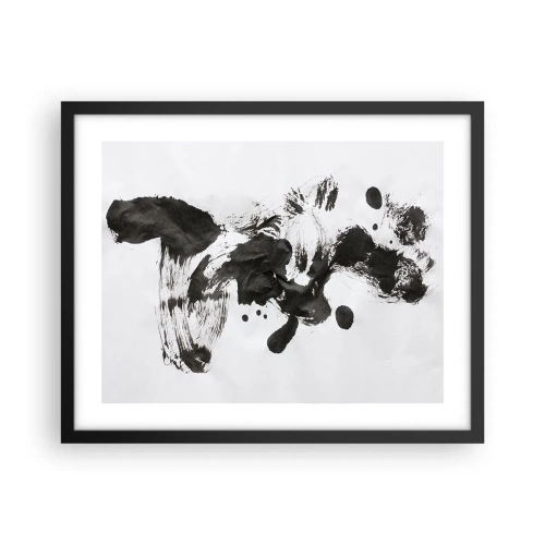 Affiche dans un cadre noir - Poster - De la méthode dans la folie ? - 50x40 cm