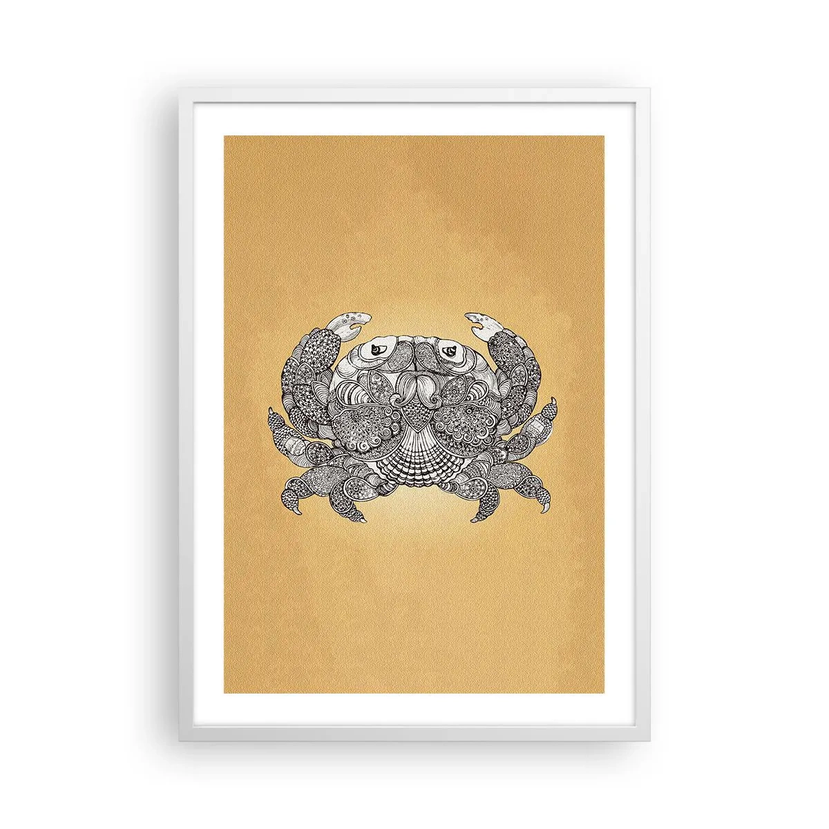 Affiche dans un cadre blanc - Poster - Les contes de M. Crabe - 50x70 cm