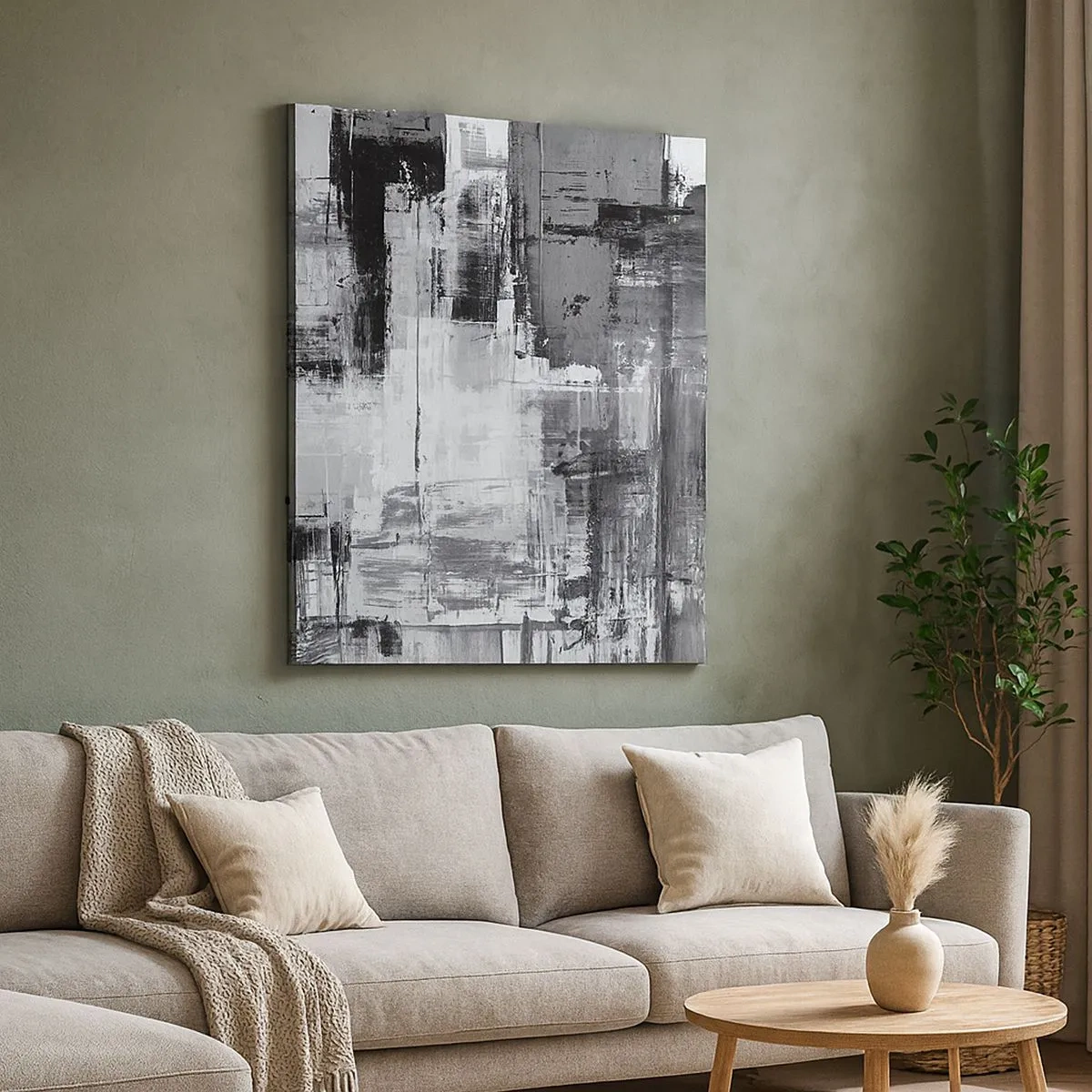 Impression sur toile - Image sur toile - Le gris est beau - 30x30 cm