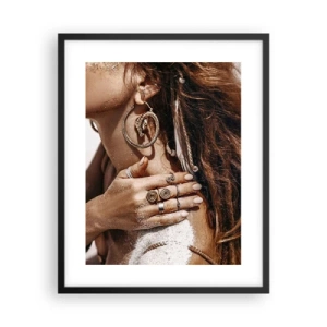 Affiche dans un cadre noir - Poster - Reine des plages sauvages - 40x50 cm