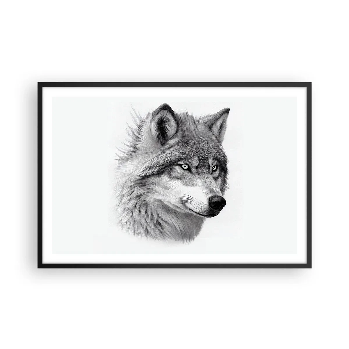 Affiche dans un cadre noir - Poster - Alpha – sans aucun doute - 91x61 cm