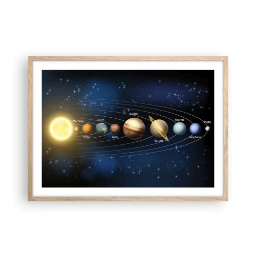 Affiche dans un chêne clair - Poster - L'une des dix - 70x50 cm